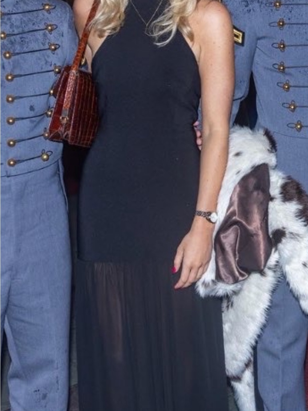 YAZMIN HALTER MAXI DRESS - BLACK - Picture 3 of 4